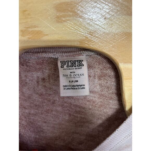 Seminoles Pink Cropped Raw Hem Sweatshirt Small (S) - Picture 3 of 4